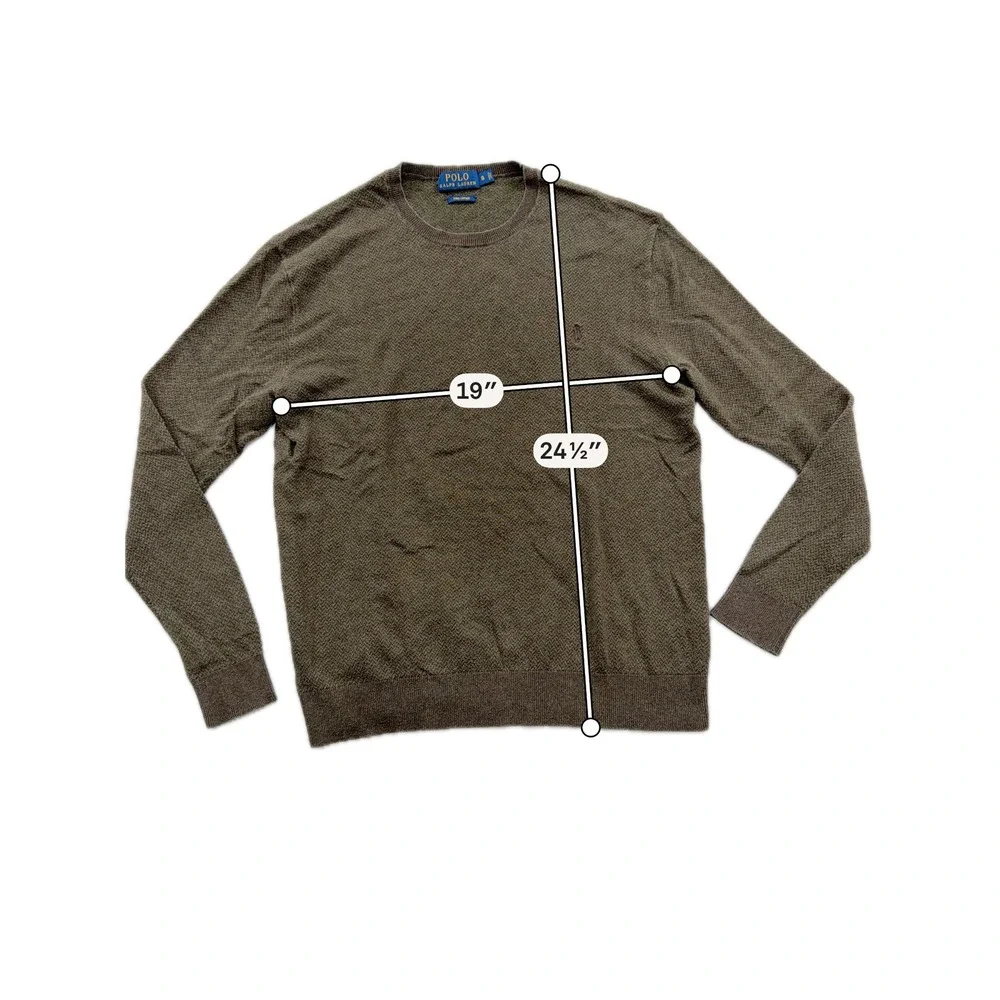 Polo Ralph Lauren Sweater Pima Cotton Crewneck Textured Mens S (2 Lot)